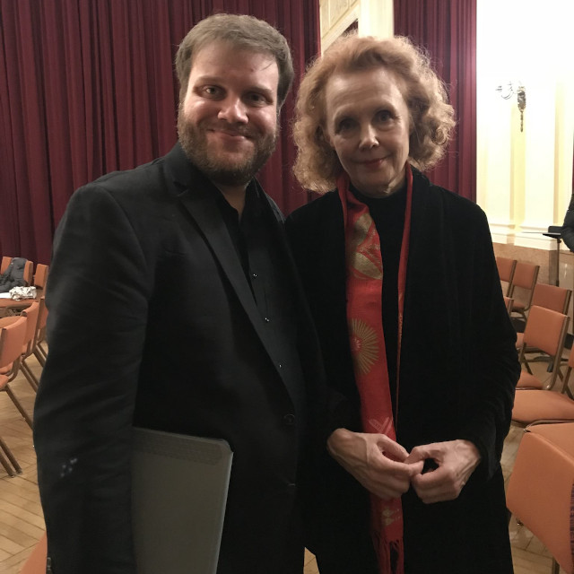 Ben Fryxell and Kaija Saariaho